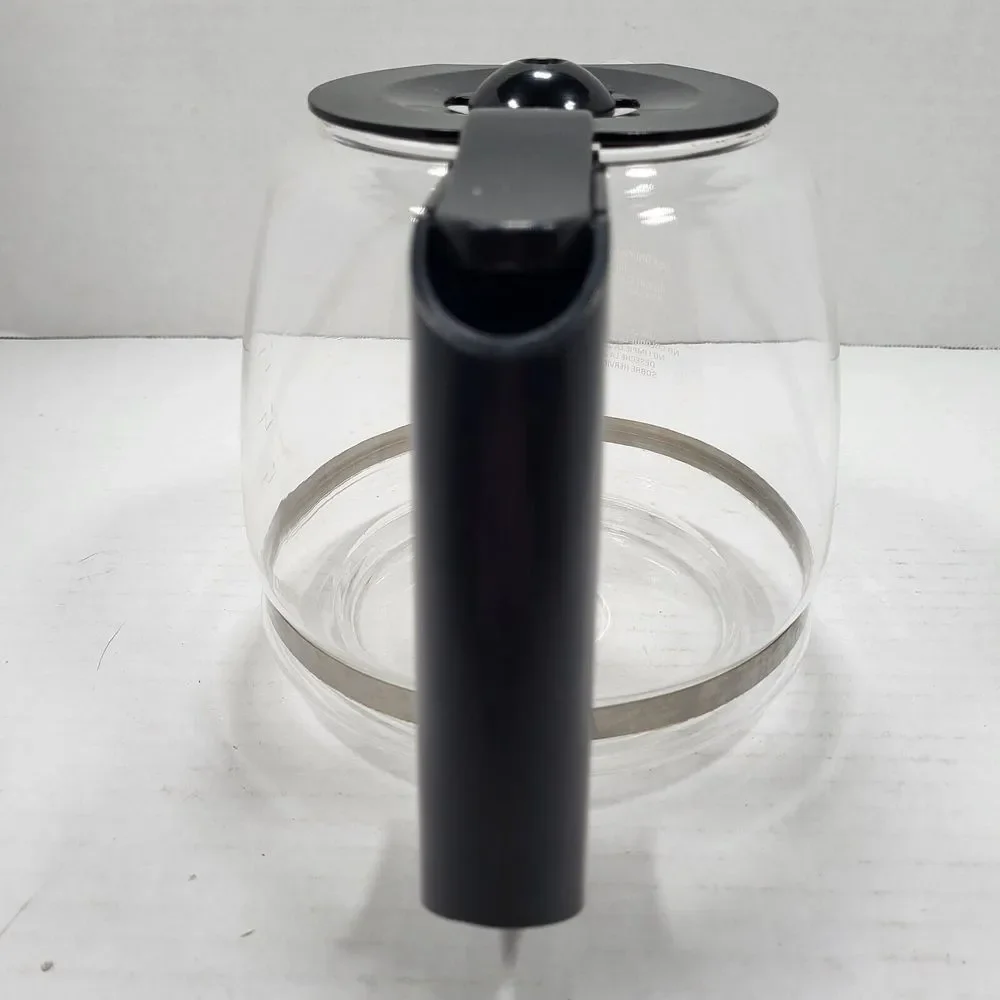 Black‎ & Decker 12 Cup Replacement Coffee Pot Carafe Glass Black Top